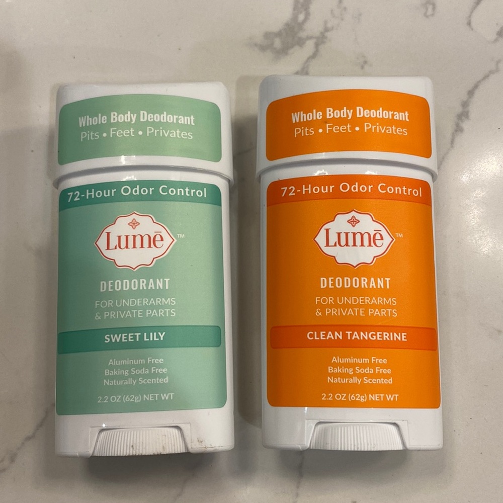 COPY - Lume deodorant for whole body bundle 2 sticks clean tangerine and sweet …
